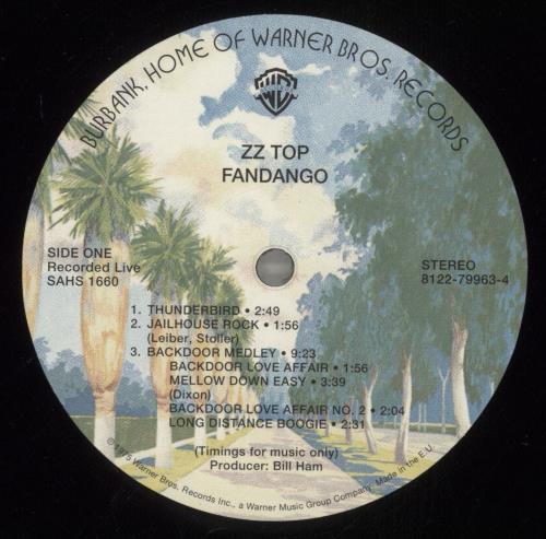 ZZ Top Fandango - EX vinyl LP album (LP record) UK ZZTLPFA877655