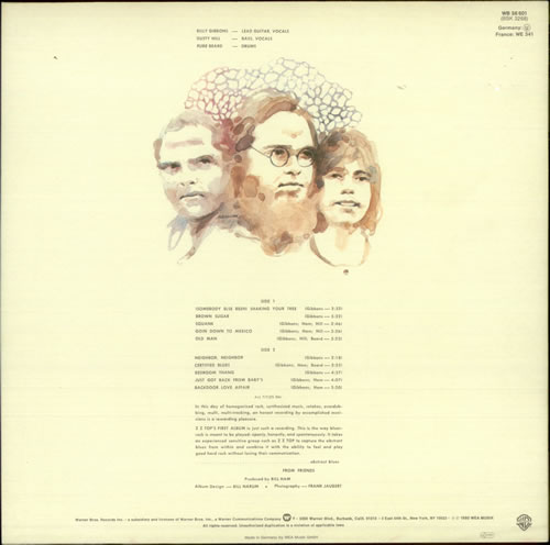 ZZ Top First Album - Sealed vinyl LP album (LP record) German ZZTLPFI277106