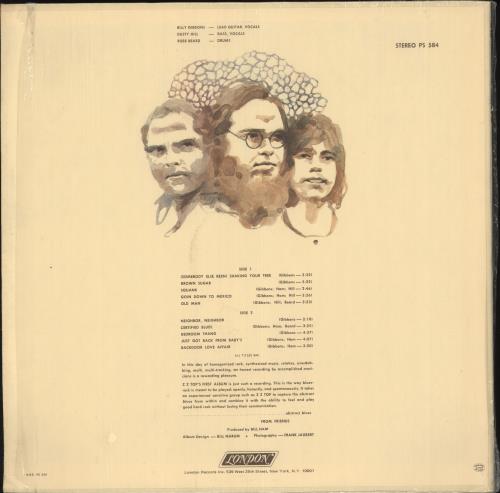 ZZ Top First Album vinyl LP album (LP record) US ZZTLPFI610020
