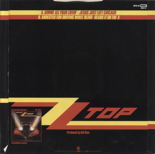 ZZ Top Gimme All Your Lovin' 12" vinyl single (12 inch record / Maxi-single) UK ZZT12GI01263
