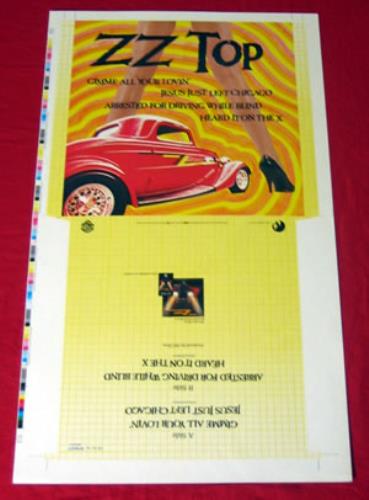 ZZ Top Gimme All Your Lovin' artwork UK ZZTARGI383208