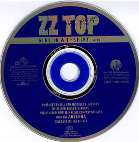 ZZ Top Girl In A T-shirt CD single (CD5 / 5") US ZZTC5GI29038