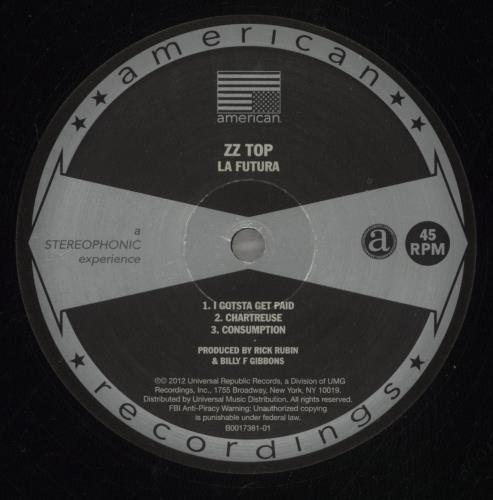 ZZ Top La Futura 2-LP vinyl record set (Double LP Album) US ZZT2LLA877658