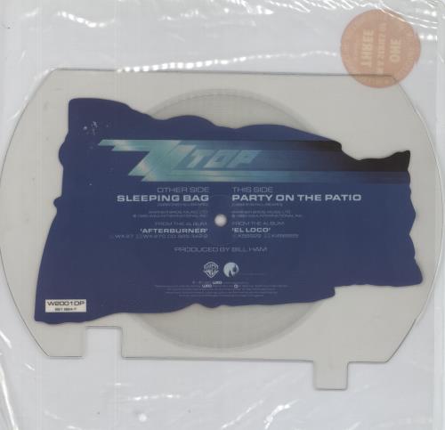 ZZ Top Sleeping Bag - Complete Set Of Interlocking Shapes shaped picture disc (picture disc vinyl record) UK ZZTSHSL17649