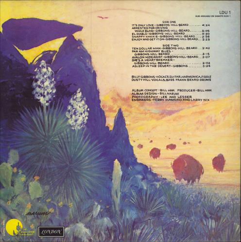 ZZ Top Tejas - 1st - EX vinyl LP album (LP record) UK ZZTLPTE781149