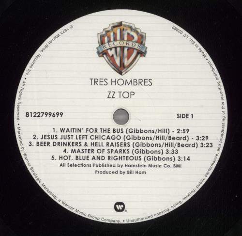ZZ Top Tres Hombres - 180gm - EX vinyl LP album (LP record) UK ZZTLPTR877651