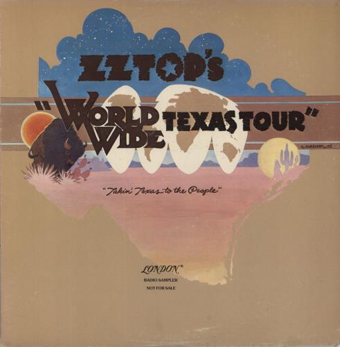 ZZ Top World Wide Texas Tour Sampler vinyl LP album (LP record) US ZZTLPWO85689