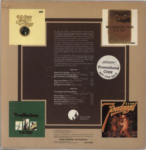 ZZ Top World Wide Texas Tour Sampler vinyl LP album (LP record) US ZZTLPWO85689