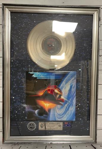 ZZ Top Afterburner award disc Australian ZZTAWAF226638