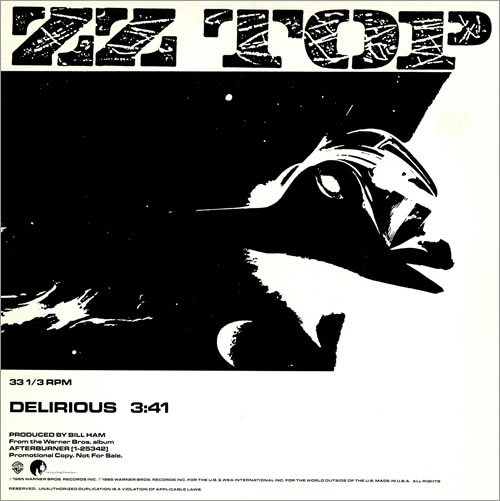 ZZ Top Delirious US Promo 12" vinyl single (12 inch record / Maxi