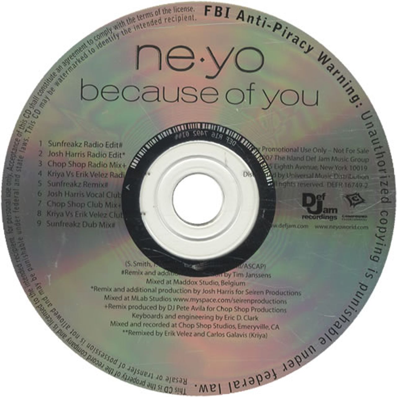 Ne-Yo Rare Vinyl Records, LPs, vinyl albums, 7