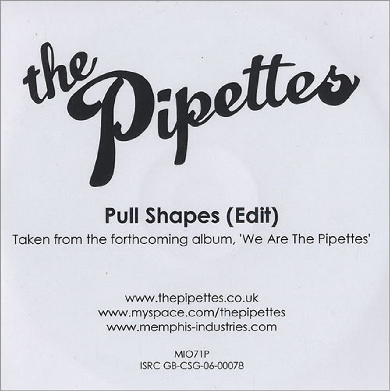 The Pipettes Rare Vinyl Records, LPs, vinyl albums, 7
